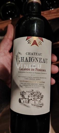 Bordeaux Lalande-de-pomerol Château Chaigneau 2006