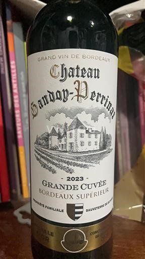 Bordeaux Bordeaux Supérieur Château Gandoy-Perrinat Grande 2023