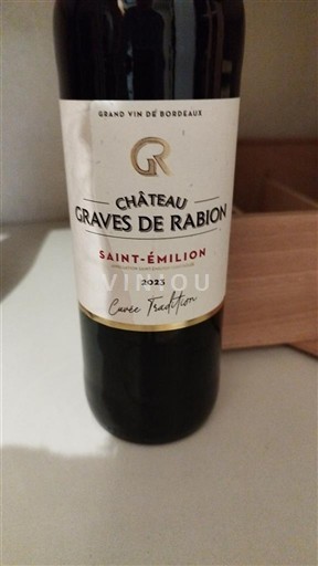 Bordeaux Saint-Émilion Château Graves de Rabion Tradition 2023