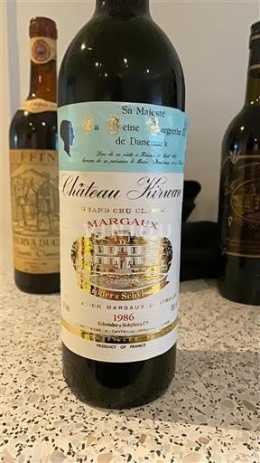 Bordeaux Margaux Grand Cru Château Kirwan 1986