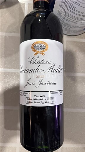 Bordeaux Haut-Médoc Château Sociando-Mallet 2012