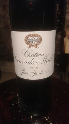Bordeaux Haut-Médoc Château Sociando-Mallet 2012