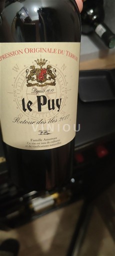Bordeaux Francs-côtes-de-bordeaux Château Le Puy Retour des Îles 2017