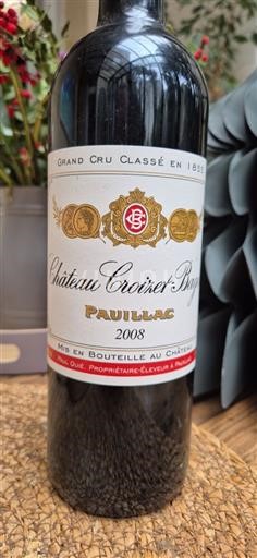 Bordeaux Pauillac Grand Cru Château Croizet-Bages 2008