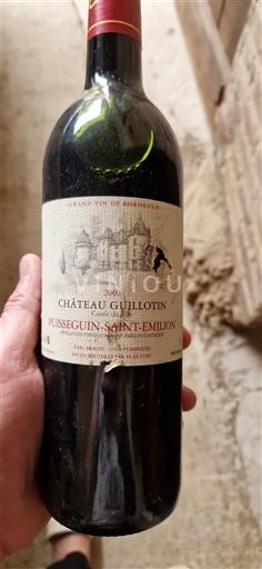 Bordeaux Puisseguin-Saint-Émilion Château Guillotin 2007