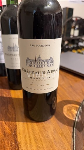 Bordéus Margaux Château Arsac 2018