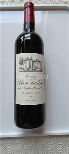 Bordeaux Saint-Émilion Grand Cru Grand Cru Classé Château Côte de Baleau 2022