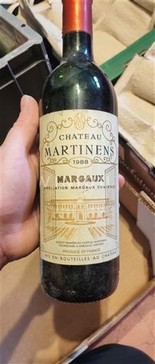 Bordeaux Margaux Château Martinens 1988