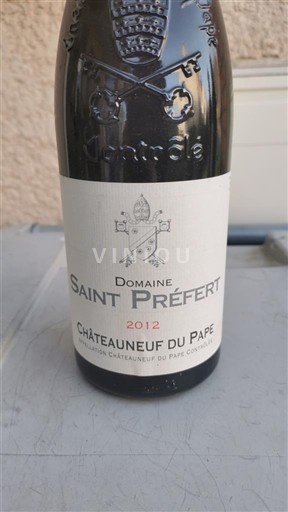 Rhônedalen Châteauneuf-du-Pape Domaine Saint Préfert 2012