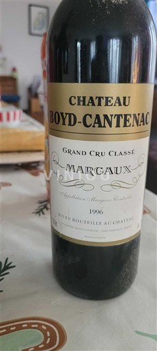 Bordeaux Margaux Grand Cru Château Boyd-Cantenac 1996