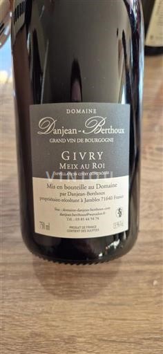 Bourgondië Givry Danjean-Berthoux Meix au Roi 2023
