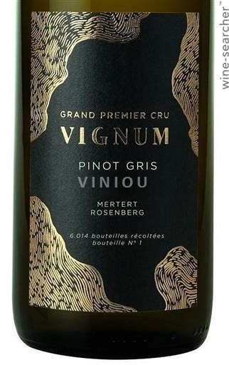 Luksemburška Mosela Vignum Mertert Rosenberg Pinot Gris 2019