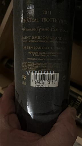 Verërat Rouge sec Château Trotte Vieille 2011 Francë Bordoja Saint-Émilion Grand Cru AOC