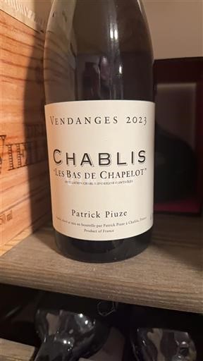 Borgonha Chablis Patrick Piuze Les Bas de Chapelot 2023