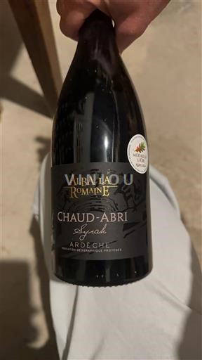 Alpe in reke Rona Ardeška. Alba la Romaine Chaud-Abri Syrah Neleten.