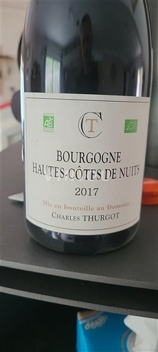 Borgoña Hautes Côtes de Nuits Charles Thurgot 2017