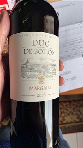 Burdeos Margaux Duc de Boilon 2023