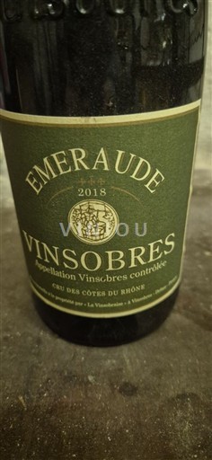 Rhône-dalen Vinsobres La Vinsobraise Emeraude 2018