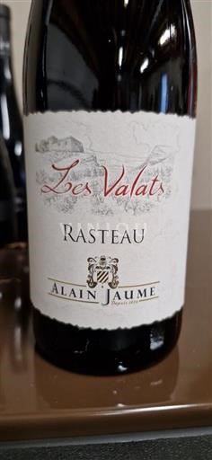 Thung lũng Rhône Rasteau Alain Jaume Les Valats Không niên vụ