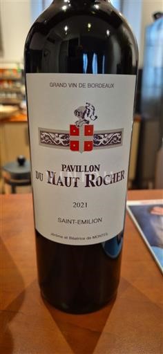 Bordeaux Saint-Émilion Pavillon du Haut Rocher 2021