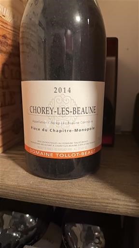 Burgundija Chorey-lès-Beaune Domaine Tollot-Beaut Pièce du Chapitre - Monopole 2014