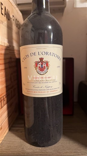 Bordeaux Saint-Émilion Grand Cru Grand Cru Classé Clos de l'Oratoire 1999