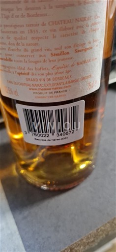 Bordeaux Graves Château Narac 2004