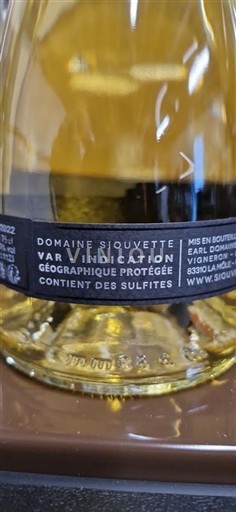 Provence, hạ lưu Rhône, Corse Var Domaine Siouvette 2022