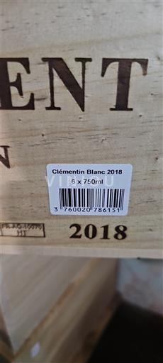 Bordeaux Pessac-Léognan Pape Clément Clémentin Blanc 2018