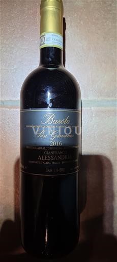 Piemonte Barolo Gianfranco Alessandria San Giovanni 2016