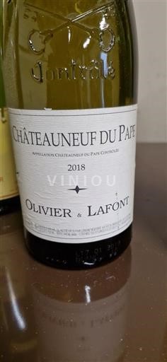 Thung lũng Rhône Châteauneuf-du-pape Olivier & Lafont 2018
