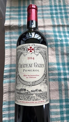 Bordo Pomerol Château Gazin 2014