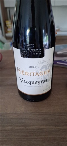 Rhône Valley Vacqueyras Héritages 2023