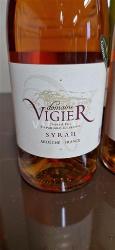 Alpes và các vùng Rhodanien Ardèche Domaine Vigier 2018