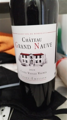 Bordoja Saint-Émilion Château Grand Nauve Vieille Vignes 2024