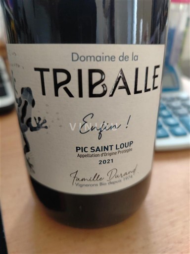 Languedoc Pic-saint-loup Domaine La Triballe Enfin ! 2021