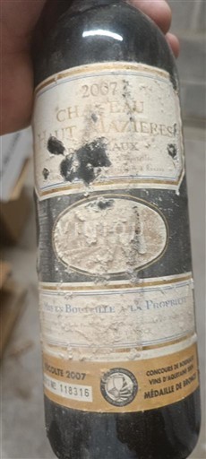 Bordeaux Margaux Château Haut Mazières 2007