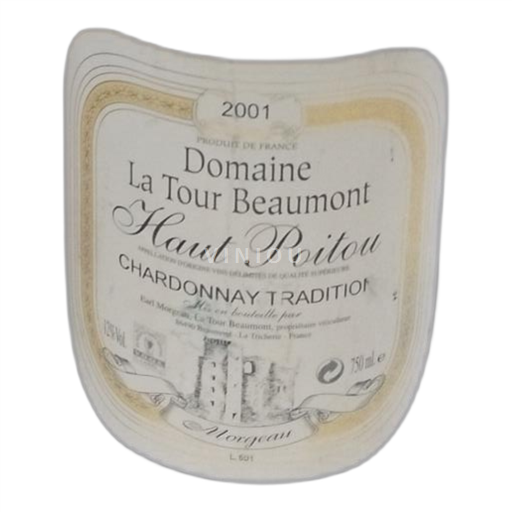 Poitou-Charentes Haut-Poitou Domaine La Tour Beaumont Chardonnay Tradition 2001
