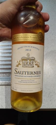 Bordeaux Sauternes La Cave Augustin Florent 2012