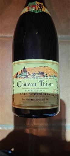 Beaujolais Côte-de-brouilly Château Thivin Les Griottes de Brulhié 2019
