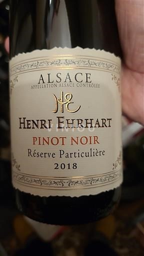 Alsace Henri Ehrhart Réserve Particulière 2018
