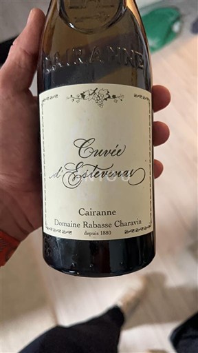 Rhônen laakso Cairanne Domaine Rabasse Charavin d'Estévenas Ei vuosikertaa