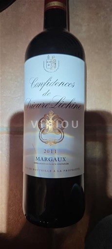 Bordeaux Margaux Prieuré-Lichine Confidences de Prieuré-Lichine 2011