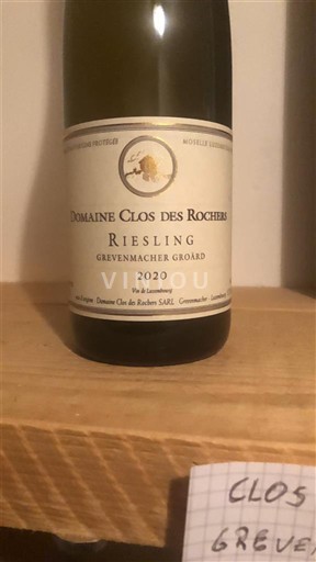 Luksemburška Mosela Ni doloceno Domaine Clos des Rochers 2020