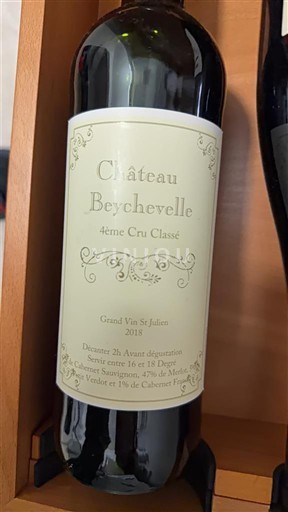 Bordeaux Saint-Julien 4ème Cru Classé Château Beychevelle 2018