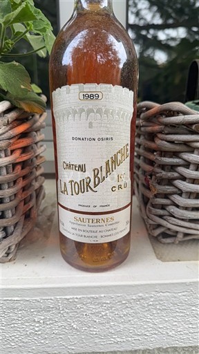 Bordeaux Sauternes Château La Tour Blanche 1er cru 1989