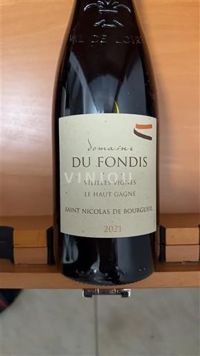 Loiren laakso Saint-Nicolas-De-Bourgueil Domaine Fondis Vieilles Vignes Le Haut Gagne 2021