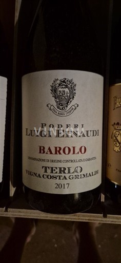 Piamonte Barolo Poderi Luigi Einaudi Terlo Vigna Costa Grimaldi 2017