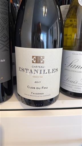 Linguadoca Faugères Château Estanilles Clos du Fou 2017