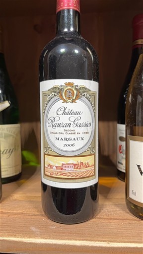 Bordeaux Margaux Grand Cru Château Rauzan-Gassies 2006
